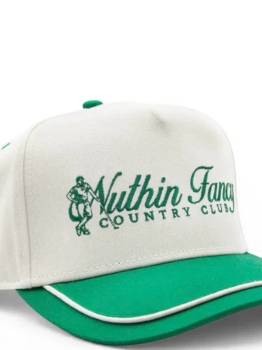 White & Green Trucker Hat